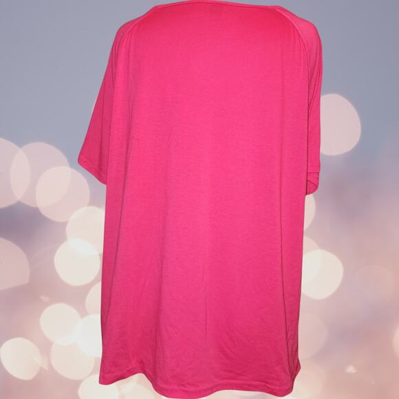 Shein Curve Shirt - Size 2X - Pink Animal Print with Sequins - Picture 2 of 7